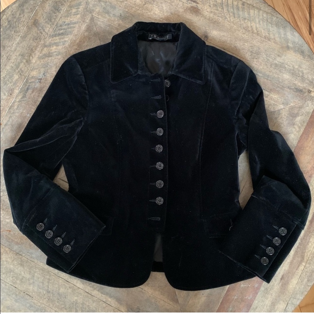 Theory velvet black jacket